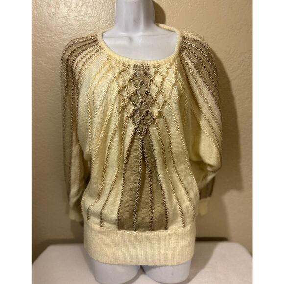 Vtg Angenie 80's Holiday Sweater Set, Skirt, Sweater Women’s Small - Picture 3 of 9